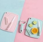 (ON SALES) 3PC FRUIT KNIFE,SKIN PEELER AND CHOPPING BOARD