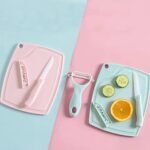 (ON SALES) 3PC FRUIT KNIFE,SKIN PEELER AND CHOPPING BOARD