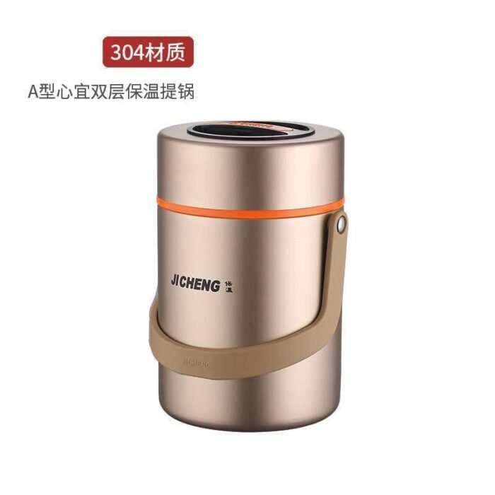 QUALITY STAINLESS STEEL VACUUM THERMAL FOOD FLASK WITH INNER COMPARTMENT - Image 4
