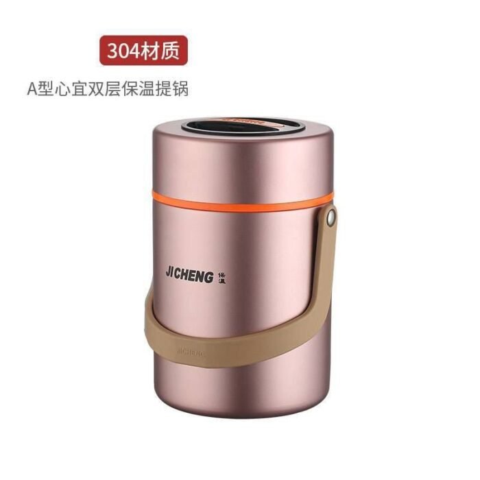 QUALITY STAINLESS STEEL VACUUM THERMAL FOOD FLASK WITH INNER COMPARTMENT - Image 2