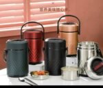 QUALITY STAINLESS STEEL VACUUM THERMAL FOOD FLASK WITH INNER COMPARTMENT DESIGN 2 - Image 2