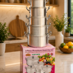 5PC HOFFNER ALUMINUM POT SET 
SIZE 18,20,22,24&26CM(1013/1014)