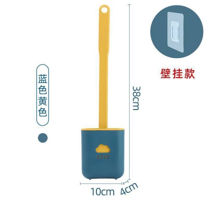 WALL HANGING/STANDING SILICON TOILET BRUSH - Image 2