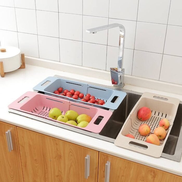 (ON SALES) BIG SIZE COLLAPSIBLE OVER THE SINK DRAINING  BOWL BASKET - Image 4