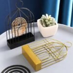 METAL MOSQUITO COIL/INCENSE STAND AND FLOWER HANGING DECOR