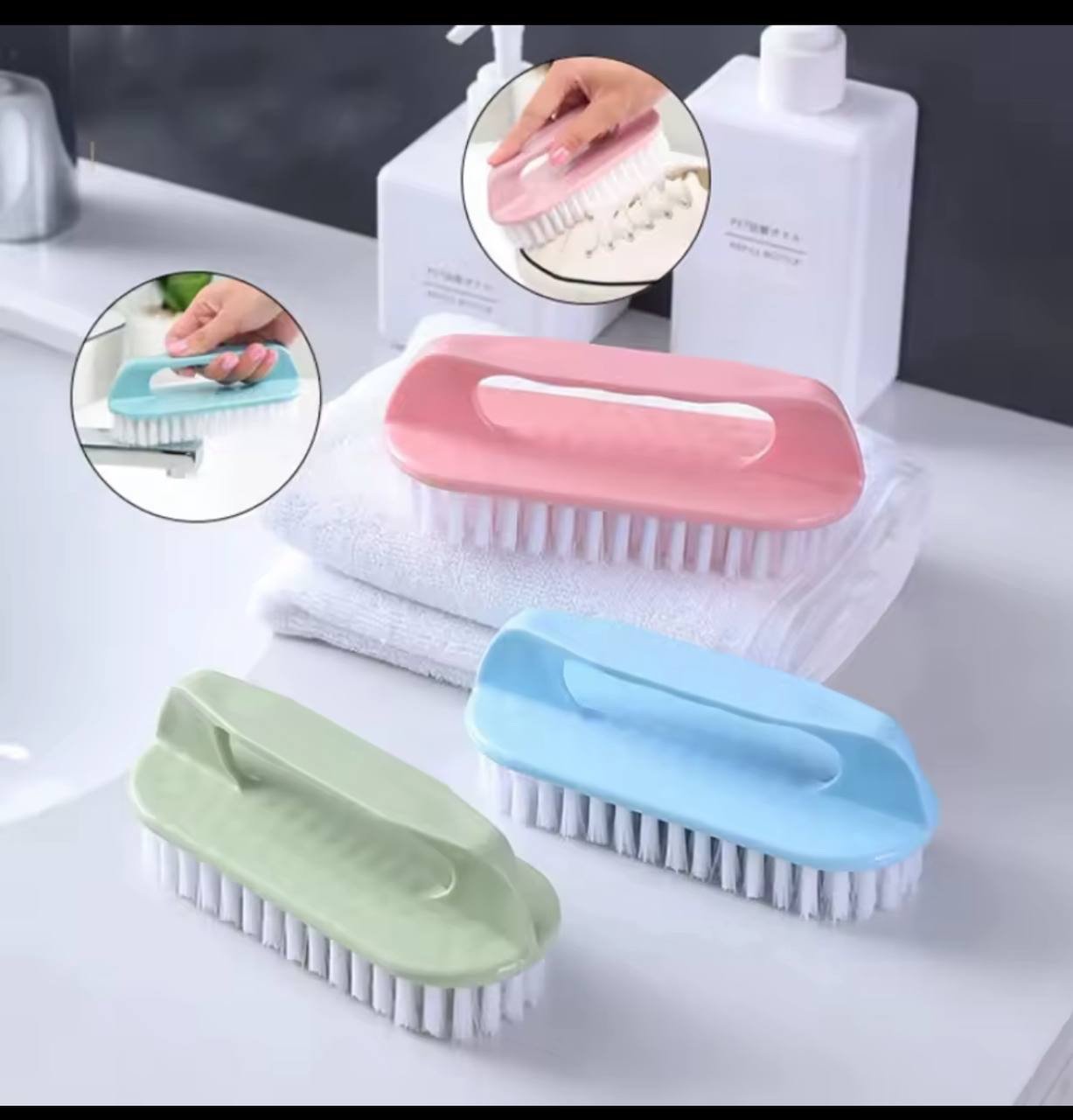 img_0471 MULTIFUNCTIONAL HARD BRISTLE BRUSH FOR LAUNDRY,SHOES,KITCHEN AND BATHROOM SCRUBBER - Image 1