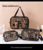 QUALITY TRANSPARENT WATERPROOF TRAVEL COSMETIC/TOILETRY HANDHELD BAG - Image 8