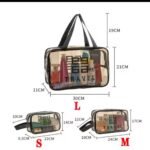 QUALITY TRANSPARENT WATERPROOF TRAVEL COSMETIC/TOILETRY HANDHELD BAG - Image 6