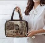 QUALITY TRANSPARENT WATERPROOF TRAVEL COSMETIC/TOILETRY HANDHELD BAG - Image 4