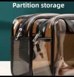QUALITY TRANSPARENT WATERPROOF TRAVEL COSMETIC/TOILETRY HANDHELD BAG - Image 3