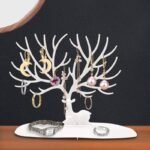 LITTLE DEER SHAPE EARRING,NECKLACE,RING,BRACELET,PENDANT TREE STAND - Image 3