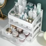 4 STEP MAKEUP AND JEWELRY ORGANIZER WITH STICKERS(Comes in a box)