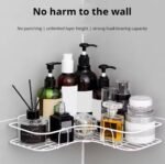 STRONG IRON CORNER TOILET/BATHROOM/KITCHEN WALL RACK.....2 HOOK - Image 4