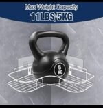 STRONG IRON CORNER TOILET/BATHROOM/KITCHEN WALL RACK.....2 HOOK - Image 3