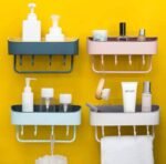 1PC MULTIPURPOSE WALL RACK WITH TOWEL HOLDER