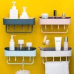 1PC MULTIPURPOSE WALL RACK WITH TOWEL HOLDER