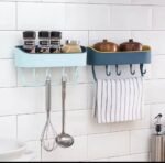1PC MULTIPURPOSE WALL RACK WITH TOWEL HOLDER - Image 4