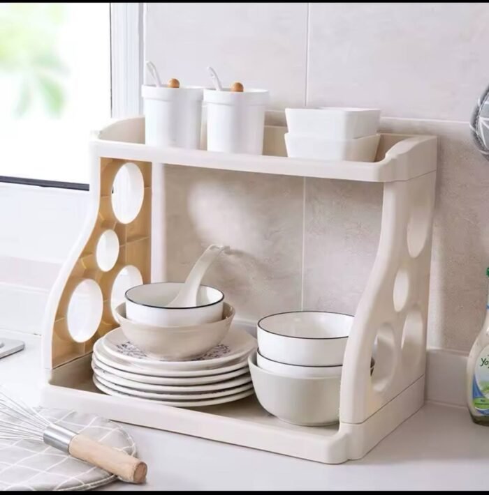 (ON SALES) BIG SIZE MULTIPURPOSE DOUBLE LAYER KITCHEN STORAGE RACK(Hephzy) 
Suitable for kitchen,bathroom and a book shelf - Image 4
