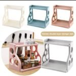 (ON SALES) BIG SIZE MULTIPURPOSE DOUBLE LAYER KITCHEN STORAGE RACK(Hephzy) 
Suitable for kitchen,bathroom and a book shelf - Image 5
