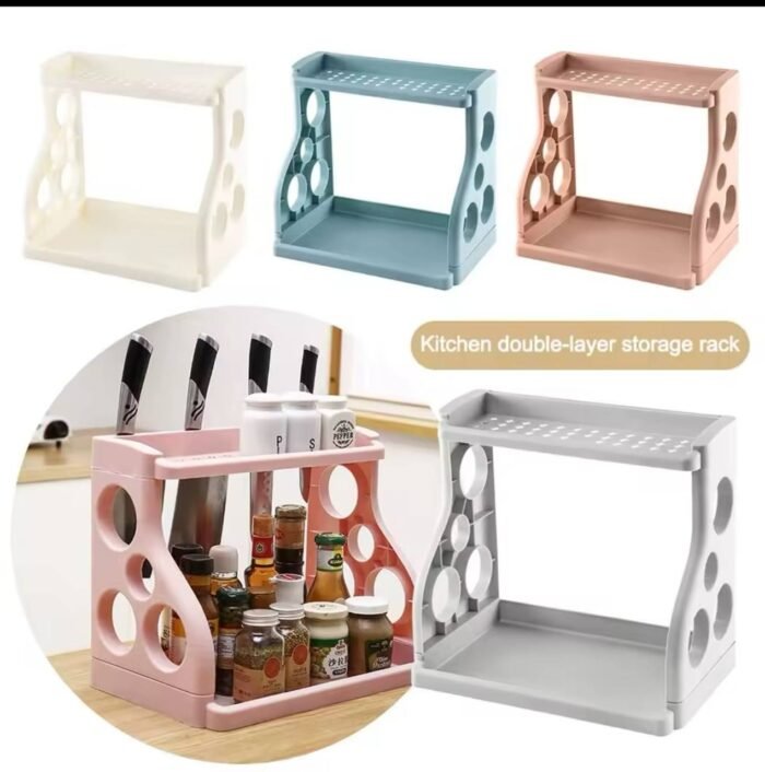 (ON SALES) BIG SIZE MULTIPURPOSE DOUBLE LAYER KITCHEN STORAGE RACK(Hephzy) 
Suitable for kitchen,bathroom and a book shelf - Image 5