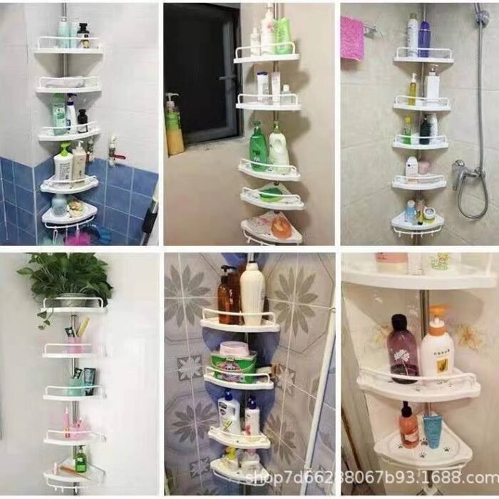 4 STEP MULTIPURPOSE CORNER BATHROOM SHELF - Image 3