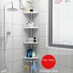 4 STEP MULTIPURPOSE CORNER BATHROOM SHELF - Image 5