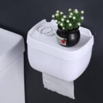 (ON SALES) PUNCH FREE WALL MOUNTED TISSUE HOLDER FOR BATHROOM/KITCHEN.