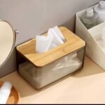 (ON SALES) RECTANGULAR WOODEN TRANSPARENT TISSUE BOX HOLDER - Image 3