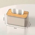 (ON SALES) RECTANGULAR WOODEN TRANSPARENT TISSUE BOX HOLDER - Image 8