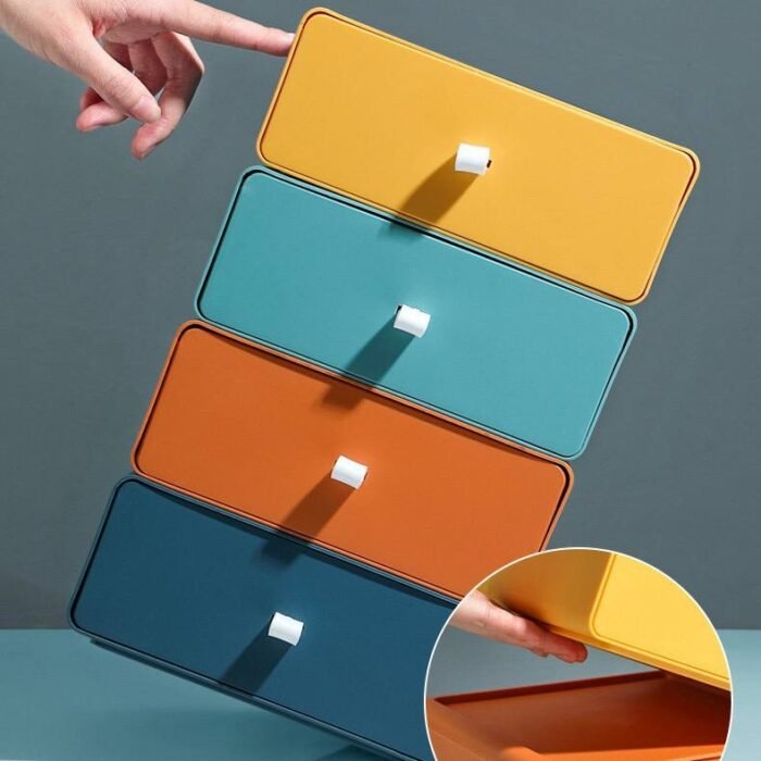 DESKTOP DRAWER STYLE STORAGE BOX(OFFICE DESK SHELF,ORGANIZING CABINET,STORAGE CABINET) 
Not the complete layers they stack o,If you want it like that you’ll buy as much as you want - Image 3