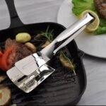 STAINLESS STEEL MULTIPURPOSE FRYING CLIP/BREAD CLIP/STEAK CLAMPS/BBQ TONG - Image 2