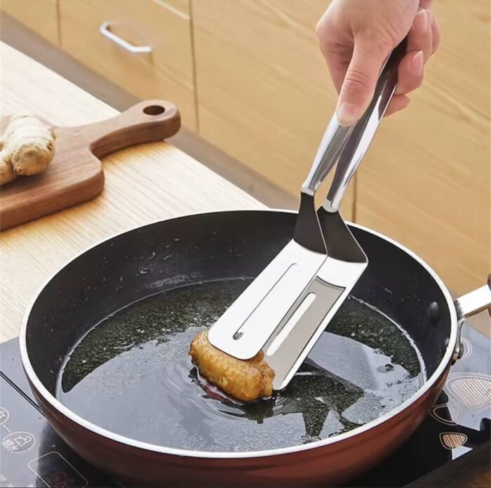 STAINLESS STEEL MULTIPURPOSE FRYING CLIP/BREAD CLIP/STEAK CLAMPS/BBQ TONG - Image 4