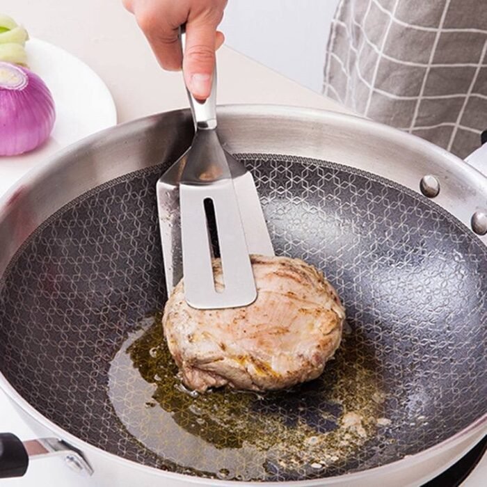 STAINLESS STEEL MULTIPURPOSE FRYING CLIP/BREAD CLIP/STEAK CLAMPS/BBQ TONG - Image 6