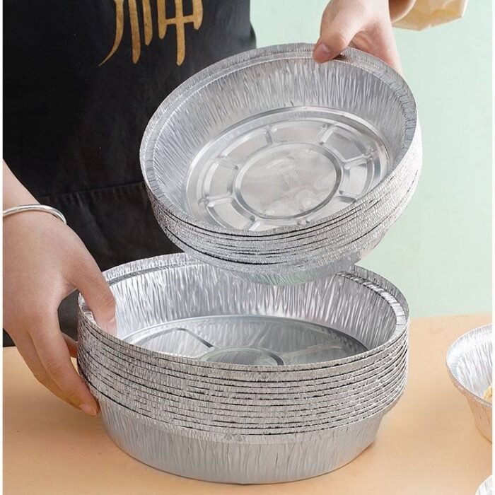 ALUMINUM DISPOSABLE ROUND SHAPE FOIL by 10PC - Image 2