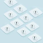 12PC ADHESIVE PIN TRANSPARENT WALL HOOK DESIGN 2 2026