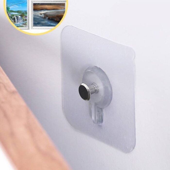 12PC ADHESIVE PIN TRANSPARENT WALL HOOK DESIGN 2 2026 - Image 6