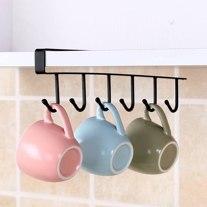 IRON CABINET HANGER WITH 6PC HOOK - Image 5