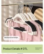 10PC NONSLIP SEAMLESS HANGER,TROUSER RACK,WARDROBE DISPLAY HANGER FIR CLOTHING STORE 2026 - Image 4