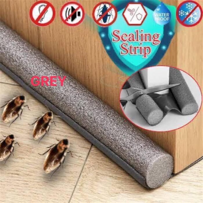 DOOR BOTTOM FOAM SEALING STRIP & COLD/RODENT STOPPER
(A.K.A DOOR STOPPER) 

LENGTH- 36.5 INCHES 

Door Bottom Seal Strip 
Under Door Draft Stopper
 Anti-Cold Gap 
Noise Reduction Tool - Image 4