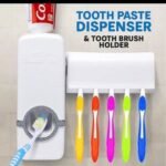 TOOTHPASTE DISPENSER AND TOOTHBRUSH HOLDER