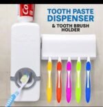 TOOTHPASTE DISPENSER AND TOOTHBRUSH HOLDER