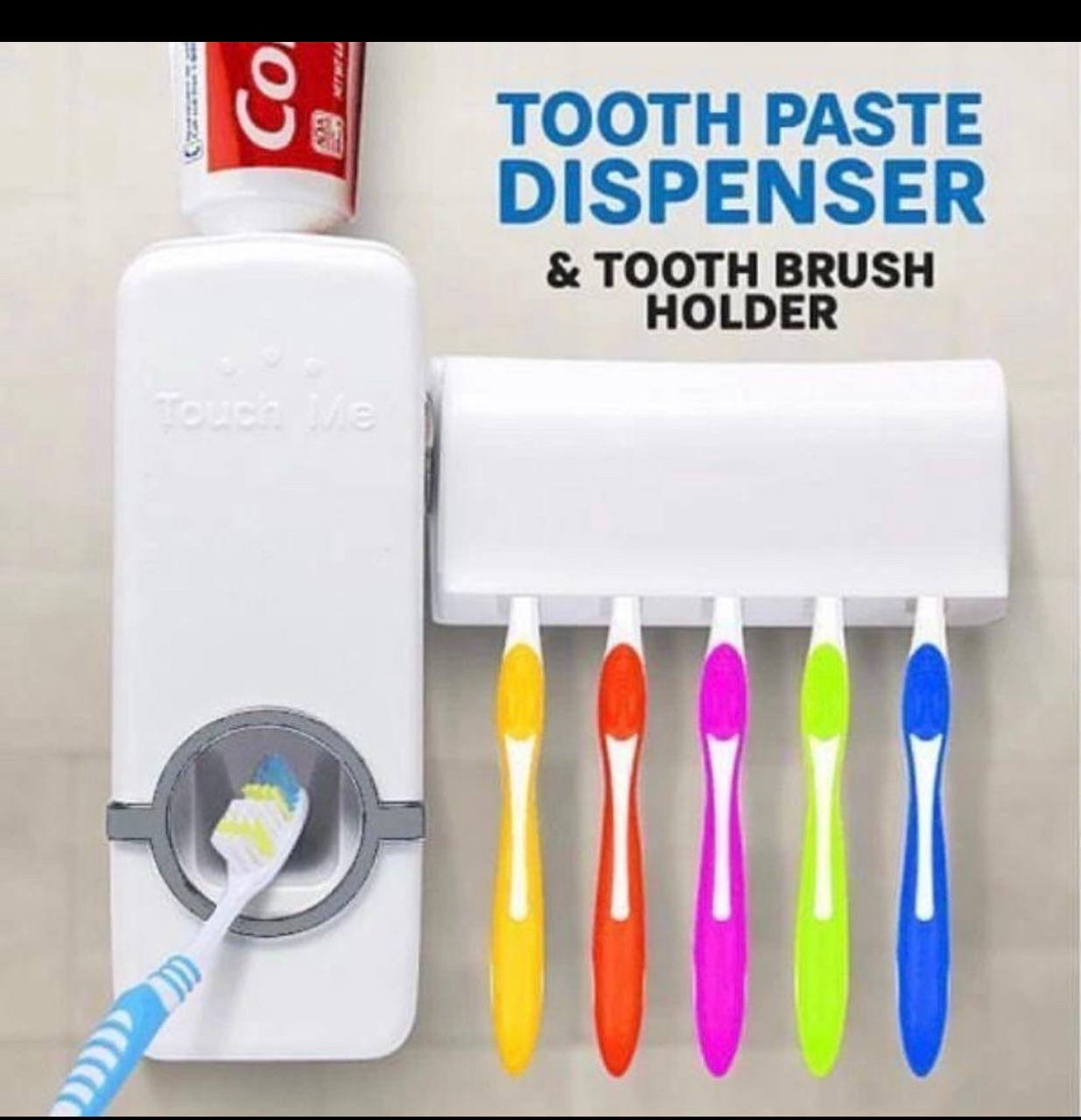 img_0986 TOOTHPASTE DISPENSER AND TOOTHBRUSH HOLDER - Image 1