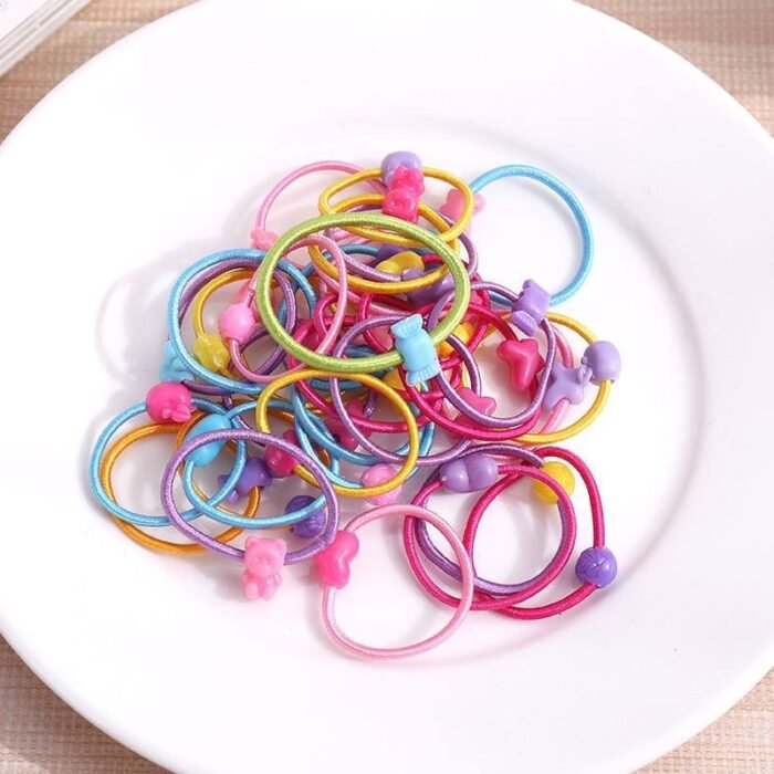 QUALITY KIDS HAIR RUBBER BAND••50pc in a sachet - Image 2