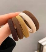 20PC SEAMLESS HIGH ELASTICITY WOMEN HAIR CANNED RUBBER BAND PONYTAIL SCRUNCHE - Image 3
