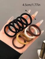 20PC SEAMLESS HIGH ELASTICITY WOMEN HAIR CANNED RUBBER BAND PONYTAIL SCRUNCHE - Image 6