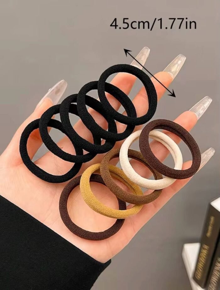20PC SEAMLESS HIGH ELASTICITY WOMEN HAIR CANNED RUBBER BAND PONYTAIL SCRUNCHE - Image 6