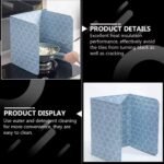 ALUMINUM FOIL FOLDABLE OIL SHIELD FOR  KITCHEN GAS STOVE,HEAT INSULATION,PROTECTIVE SHEET,WASHABLE AND REUSABLE