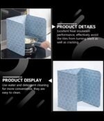 ALUMINUM FOIL FOLDABLE OIL SHIELD FOR  KITCHEN GAS STOVE,HEAT INSULATION,PROTECTIVE SHEET,WASHABLE AND REUSABLE