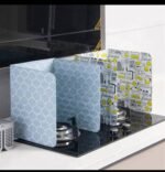 ALUMINUM FOIL FOLDABLE OIL SHIELD FOR  KITCHEN GAS STOVE,HEAT INSULATION,PROTECTIVE SHEET,WASHABLE AND REUSABLE - Image 2