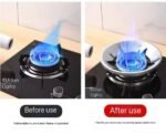 1PC ORIGINAL STAINLESS STEEL FIREPROOF WIND-SHIELD BRACKET ENERGY SAVER GAS STOVE COVER - Image 3